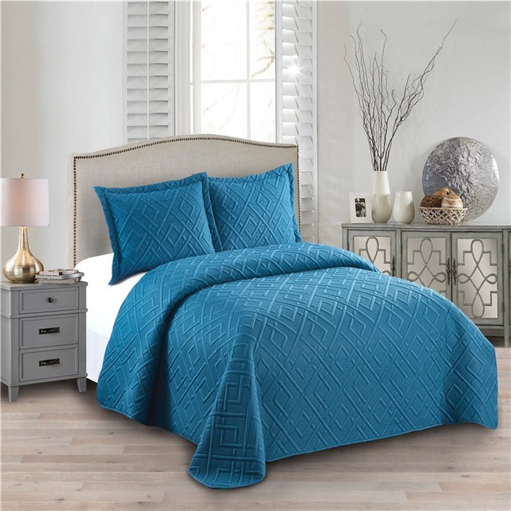 Better Home Style 高級超音波エンボスキルトベッドカバー ベッド